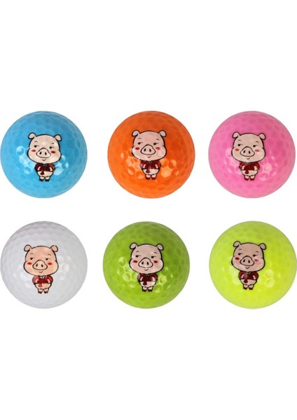 Prettyia Yumuşak Hissediyorum Domuz Deseni Golf Topları (Yarım Düzine) (Yurt Dışından)