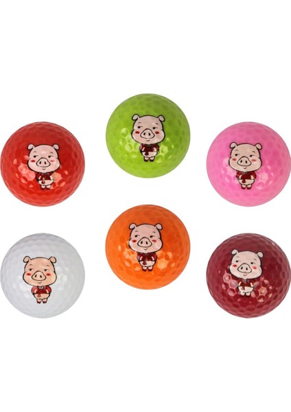 Prettyia Yumuşak Hissediyorum Domuz Deseni Golf Topları (Yarım Düzine) (Yurt Dışından) modelleri