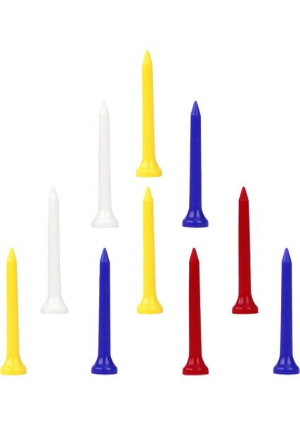 10 Adet Kırılmaz Golf Tees Profesyonel Plastik Çiviler Karışık Renk 54MM (Yurt Dışından) fırsatları