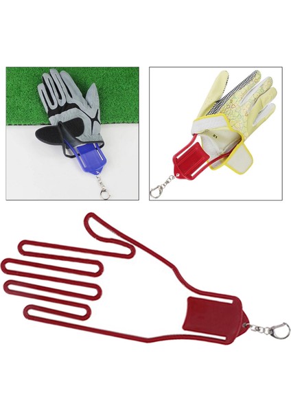 Golf Eldiven Sedye Kaleci Kurutma Rafı Tutucu Genişletilmiş Eldiven Destek Çerçevesi Kırmızı (Yurt Dışından) indirimleri