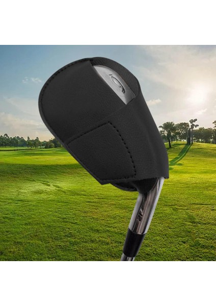 6xpu Deri Kafa Kapağı Koruyucusu Golf Siyahı Siyah 6 Adet Için Golf Demir Kafa Kapağı (Yurt Dışından) fırsatları