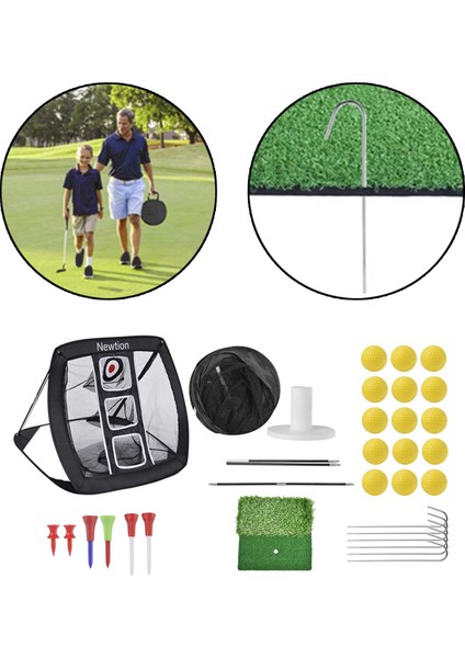 Golf Yontma Net Vurma Mat Salıncak Ekipmanı Tee Tutucu Ev Bahçesi (Yurt Dışından) modelleri