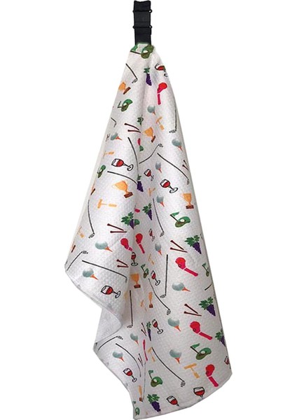 Premium Golf Havlu Mikrofiber Örgü Desen Golf Çantası Için Klip 36X106 cm Şarap Cam (Yurt Dışından) fiyatları