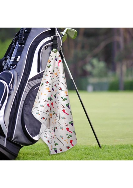 Premium Golf Havlu Mikrofiber Örgü Desen Golf Çantası Için Klip 36X106 cm Şarap Cam (Yurt Dışından) modelleri