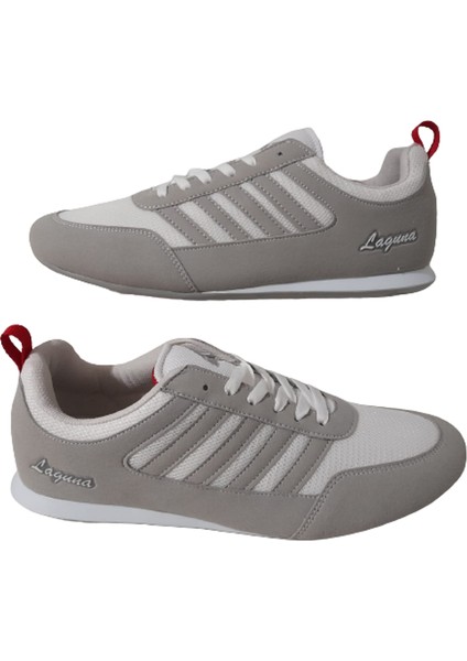 Gri-Beyaz Bagcıklı Unisex Günlük Spor Ayakkabı