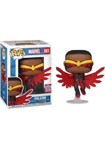 Pop! Marvel: Falcon 881 (2021 Summer Convention Virtual N Shared Exclusive) Action