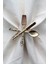 6 Adet Dekoratif Gold Food Style Peçete Halkası - Napkin Ring 5
