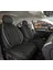 Volkswagen Golf 6 Lüx Yarı Deri Oto Koltuk Kılıfı Ön Arka Takım Istanbul Serisi Siyah Beyaz 1