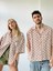 Model Oversize Retro Yaka Gömlek Unisex Somon 1