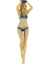 Golf Tees Bikini Kadın Golf Eğitimi Için Golfçü Golf Hediye Bekarlığa Veda Mavi (Yurt Dışından) 1