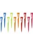 10 Parça Taşınabilir Renkli Golf Tees Kolay Taşıma Için Kanca Klipsi ile 84MM (Yurt Dışından) 3