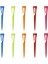 10 Parça Taşınabilir Renkli Golf Tees Kolay Taşıma Için Kanca Klipsi ile 84MM (Yurt Dışından) 5