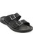 Orthopedix Kane Çift Tokalı Siyah Erkek Terlik 33300 1