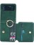 Samsung Galaxy Z Flip 4 Kart Cüzdan Parmak Yüzük Pu Deri Tam Koruma Cep Telefonu Kılıfı Kapağı (Yurt Dışından) 1