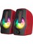 Rampage Rms-G7 Falsetto 2.0 6 Watt Rgb Ledli Kırmızı Multimedia Gaming USB Speaker 2