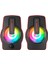 Rampage Rms-G7 Falsetto 2.0 6 Watt Rgb Ledli Kırmızı Multimedia Gaming USB Speaker 4