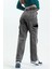Kız Çocuk Kargo Cep Detaylı Yüksek Bel Wide Leg Kot Pantolon-PNT-0029 3
