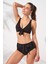 Lolita Bağlamalı Balenli Yüksek Bel Bikini Takım 231232 2