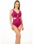 Kadın Cut Out Detaylı Çapraz Mayo - Pembe 3