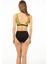 Kadın Büyük Beden Toparlayıcı Luplu Kare Desenli Bikini 2