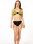 Kadın Büyük Beden Toparlayıcı Luplu Kare Desenli Bikini 4