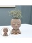 Reçine Bitki Pot Yaratıcı Kafa Ekici Etli Kaktüs Flowerpot Ev Dekor (Yurt Dışından) 5