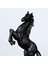 Avrupa Savaşı At Heykeli Reçine Hayvan Heykel Dekorasyon Hediye El Sanatları Siyah (Yurt Dışından) 4