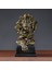 Modern 3D Lion Heykel Figürin Ev Ofis Raf Feng Shui Kitaplık Dekor Bakır Renk (Yurt Dışından) 2