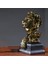 Modern 3D Lion Heykel Figürin Ev Ofis Raf Feng Shui Kitaplık Dekor Bakır Renk (Yurt Dışından) 3