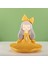 Reçine Kız Heykeli Depolama Tepsisi Dekorasyon Süsleri Takı Ofis Masası Sarı (Yurt Dışından) 3