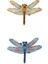 2pieces Dragonfly Dekorasyonları Bahçe Kapısı Çit Için Duvar Heykelleri Sundurma Sarı ve Mavi (Yurt Dışından) 1