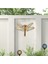 2pieces Dragonfly Dekorasyonları Bahçe Kapısı Çit Için Duvar Heykelleri Sundurma Sarı ve Mavi (Yurt Dışından) 5