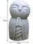 Reçine Gri Jizo Heykeli ile Gülümseme Ev Bahçe Çim Heykel Dekorasyon (Yurt Dışından) 3