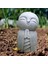 Reçine Gri Jizo Heykeli ile Gülümseme Ev Bahçe Çim Heykel Dekorasyon (Yurt Dışından) 5