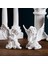 2pcs Cherubs Angels Heykel Reçine Masaüstü Bahçe Giriş Beyaz Için Sevimli Mini (Yurt Dışından) 2