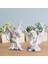 2pcs Cherubs Angels Heykel Reçine Masaüstü Bahçe Giriş Beyaz Için Sevimli Mini (Yurt Dışından) 4