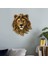 Vahşi Hayvan Kafası Heykel Duvar Dekor Reçinesi 3D Heykel Modern Oda Sanat Dekoru Lion 20X9.5X23CM (Yurt Dışından) 2
