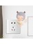 Anahtarı Sticker Kapak Reçine Çocuklar Ev Oturma Odası Soket Lightswitch Dekor Geyik Horn (Yurt Dışından) 3