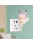 Anahtarı Sticker Kapak Reçine Çocuklar Ev Oturma Odası Soket Lightswitch Dekor Geyik Horn (Yurt Dışından) 5