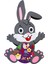 Karikatür Dıy Keçe Kolye Paskalya Bunny Çocuk Ev Dekorasyonu Noel Hediye Çocuklar (Yurt Dışından) 4