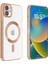 Apple iPhone 11 Kılıf Magsafe Kamera Lensli Korumalı Şeffaf Silikon Kapak 1