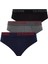 Erkek 3'lü Slip Külot 80436 Siyah-Antrasit-Lacivert 4