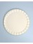 Solid Krem Wavy Altın Yaldızlı 6 Kişilik Cam Servis Tabağı Takımı 1