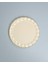 Solid Krem Wavy Altın Yaldızlı 6 Kişilik Cam Pasta Tabağı Takımı 1