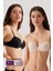 2'li Ekonomik Paket Siyah-Ten 6015 Milan Push Up Dolgulu Micro T-Shirt Sütyen Seti Slip Hediyeli 1