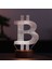 Bitcoin LED Gece Lambası Ahşap Taban 7 Farklı Işık Renkli 1