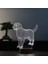 Golden Köpek LED Masa Lambası Ahşap Taban 7 Farklı Işık Renkli 1