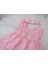 Patik Bandana Çorap Külot Kız Bayramlık Elbise Kutulu 5'li Set Pembe 11727 1