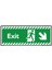 Exit Sağ Aşağıya Ok/30x12cm/fosforlu etiket 1