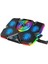 12 Rgb Işık Modlu LCD Ekranlı Notebook Soğutucu - Yükseklik Ayarlı Fan Hız Kontrollü Telefon Tutucu 1